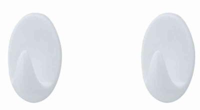 TARGET ovale kroge medium 2 stk. plast hvid