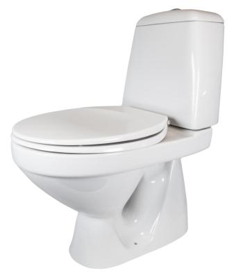 Nautic 2 toilet 3/6 ltr med lukket S lås hvid